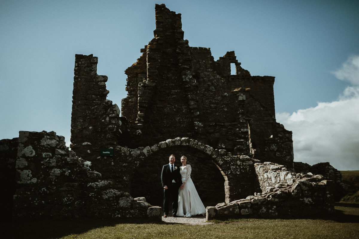 Post wedding photo shoot on the castles ground