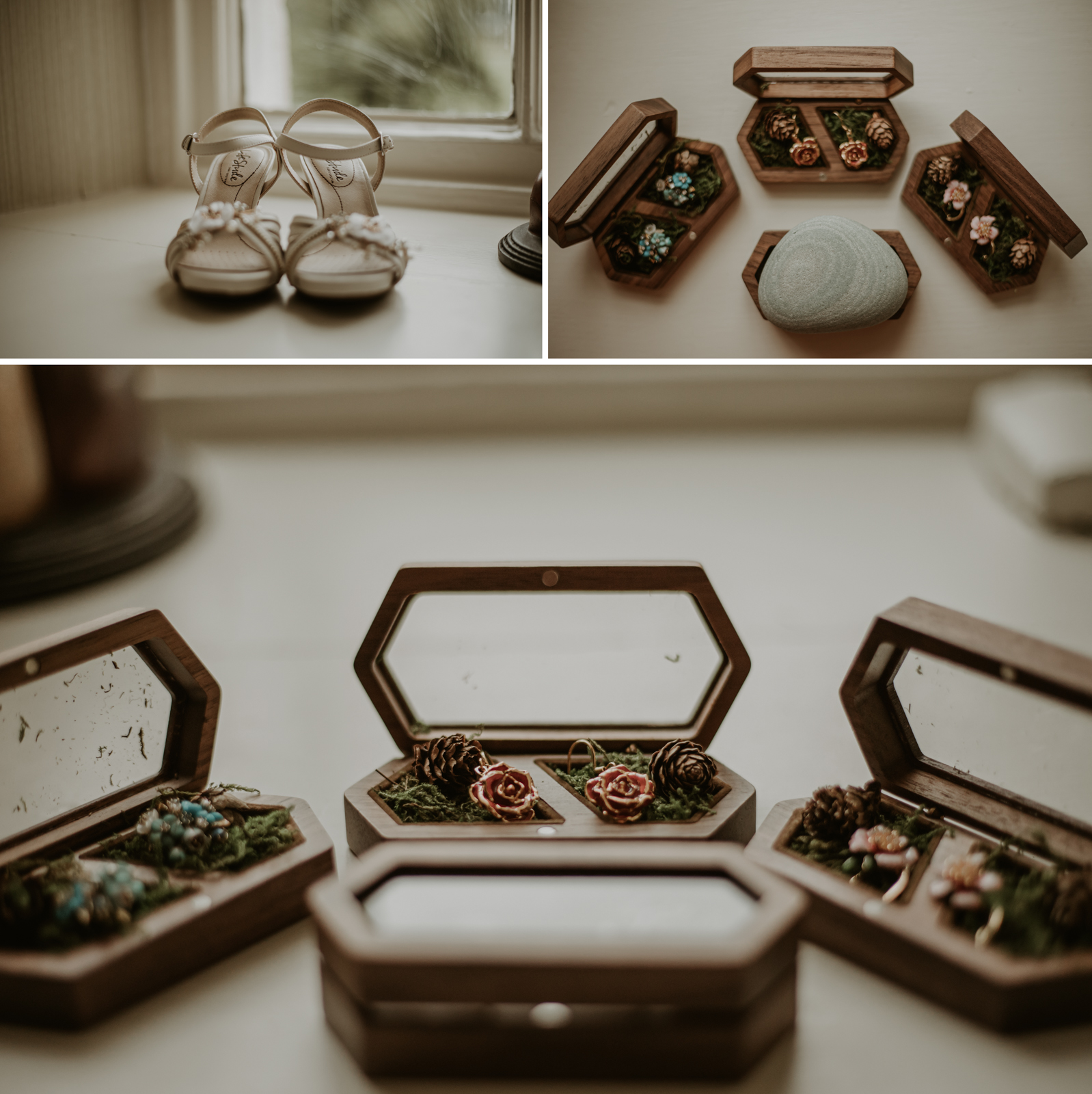 wooden boxes bride's gifts