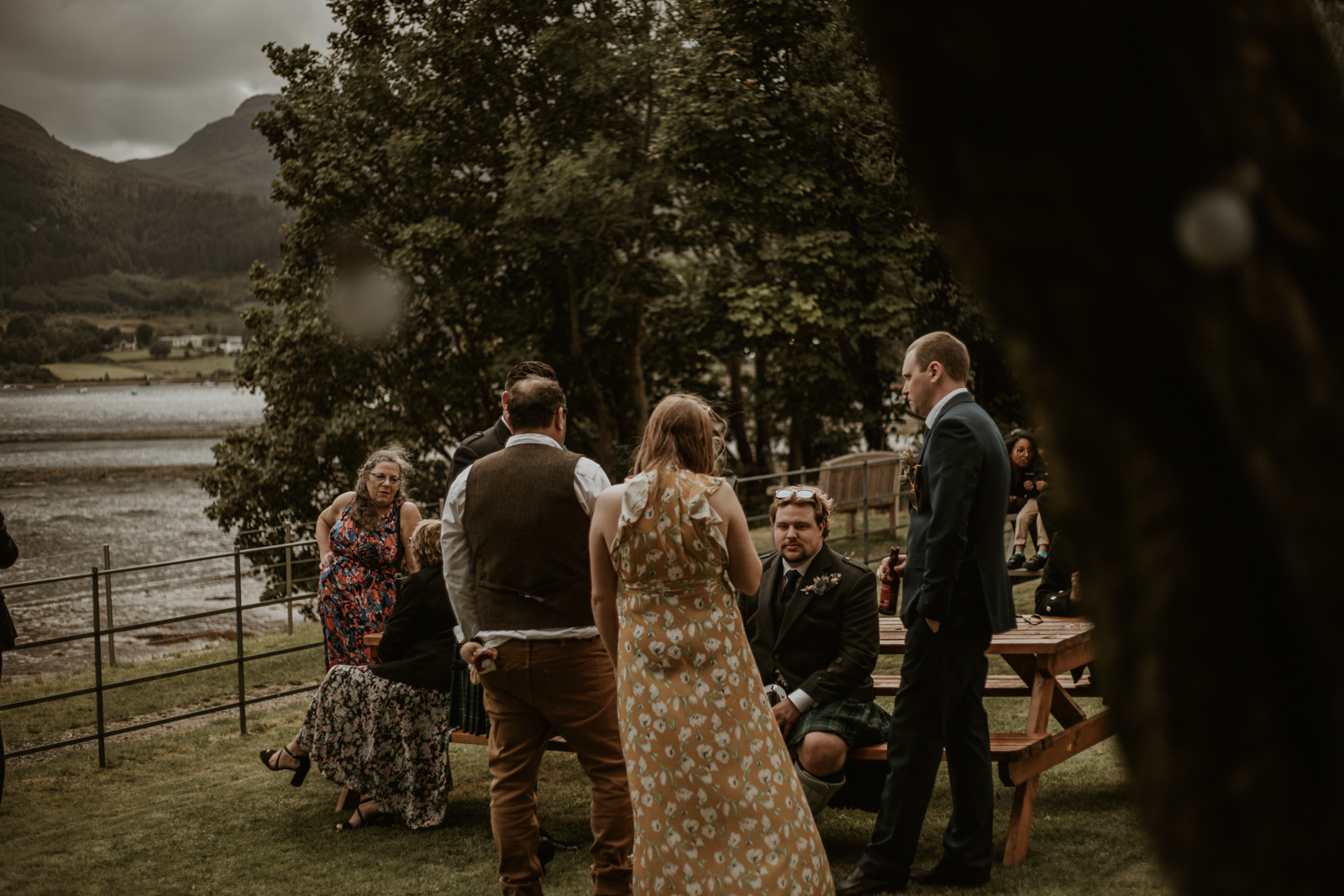 Loch Goil Wedding guests