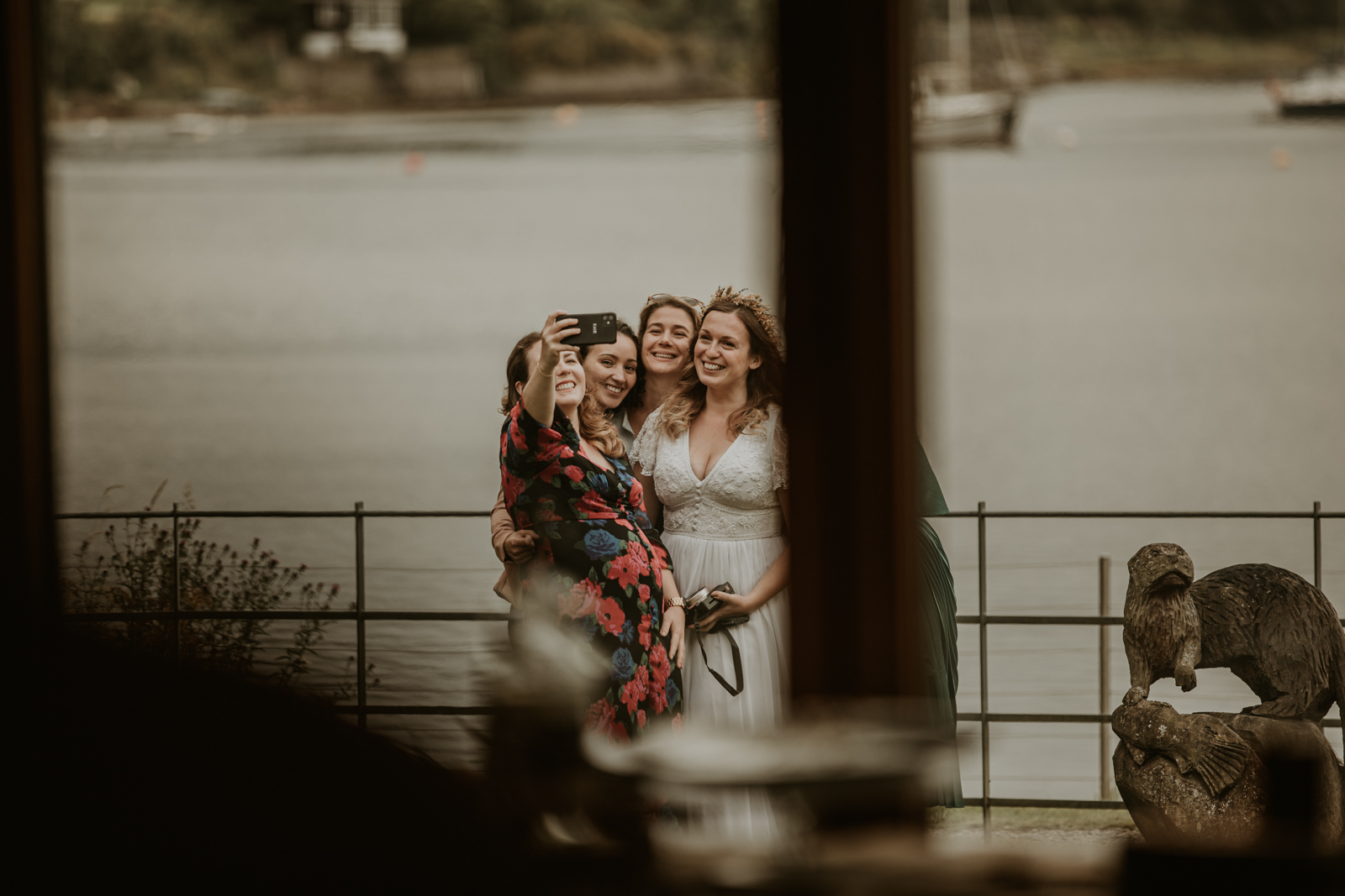 Loch Goil bride with bridesmaids